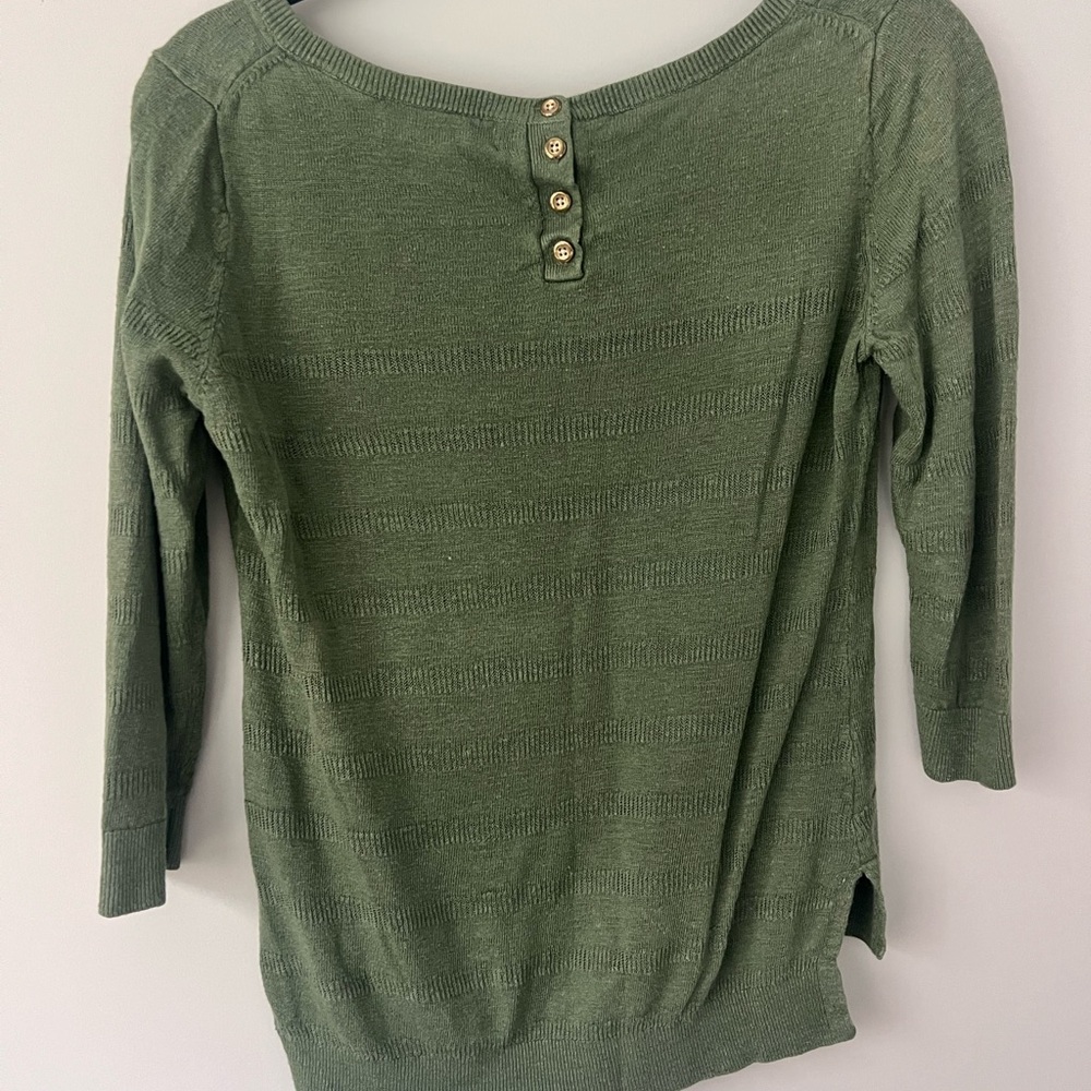Banana Republic Olive Knit Sweater
